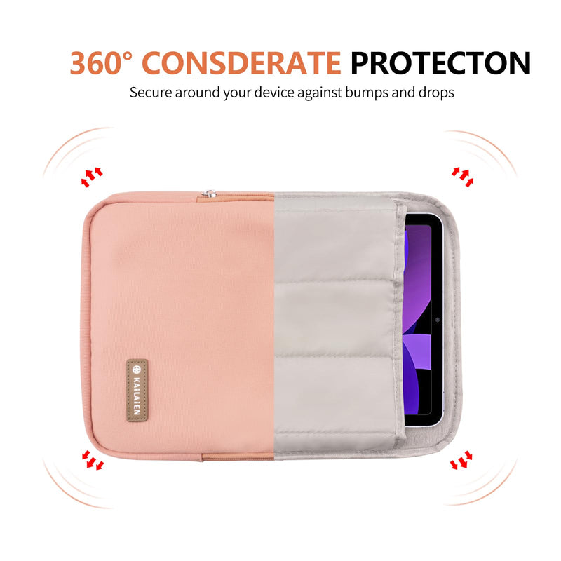 10-13 Inch Tablet Sleeve Bag, Ipad Bag for 13 In/11 in New iPad Pro M4 & 13 in Air M2 2024,iPad Pro 12.9 M2&M1,Ipad 10.9,Galaxy Tab S8+/S9+ 12.4,with removable shoulder strap (Pink) 10-13 Inch Pink