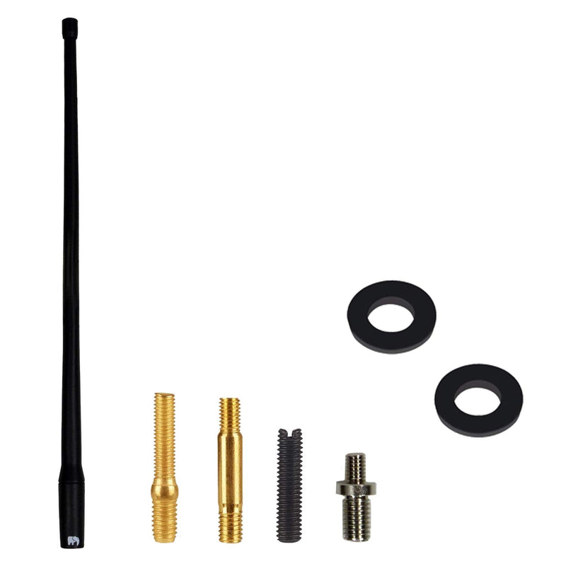 ONE250 13" inches Flexible Rubber Antenna for Harley Davidson Motorcycles All Models - Street Glide, Road Glide, Road King, Electra Glide (1998-2024) - Designed for Optimized FM/AM Reception (Black) Harley Motorcycles