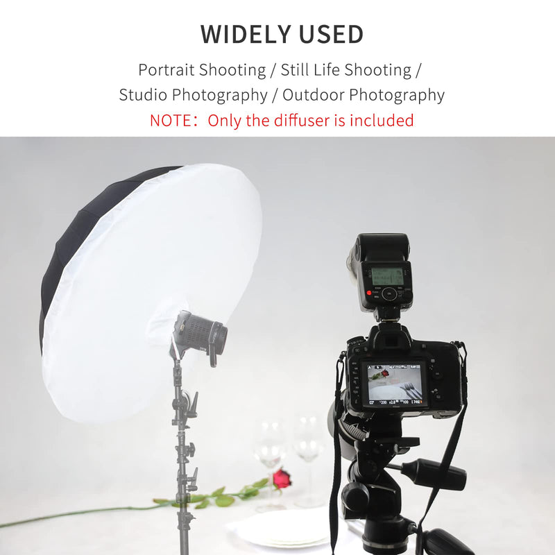 Selens 51 Inch Photography Umbrella Diffuser Soft Cloth for Compatible with 51" Photo Umbrella for Photo Studio Flash Speed Light For U51-R
