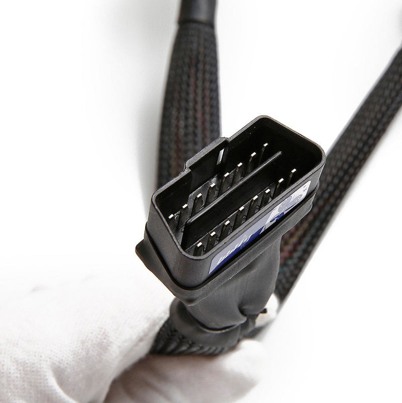 bbfly-B6 OBD2 Splitter 16 Pin OBD II Splitter Extension 1x Male and 2X Female Extension Cable Adapter (1FT/30CM) (1Pack) 1Pack