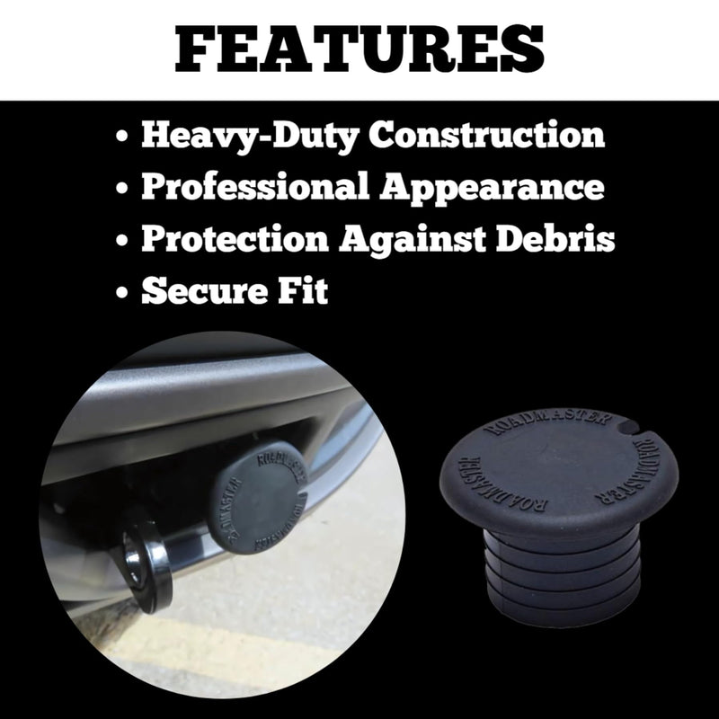 Roadmaster 210 Pair of Baseplate Plugs for 1-1/2" ID Tubes | Designed for EZ Twistlock Style Baseplates with Round Tubes | Replaces Baseplate Arms When Removed |