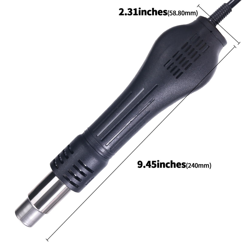 YIHUA S118A Replacement Hot Air Gun Handpiece/Handle for YIHUA 862BD+ & 959D & 853D 5A-II & 853D 2A USB & 948-II Station