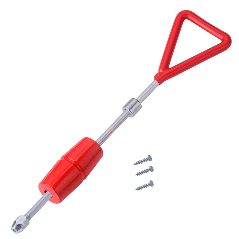 1 LB Slide Hammer with 3 Screw Tips,Dent Puller Slide Hammer Kit Auto Body Repair Tool Sliding Work DIY, One Piece Shaft/Handle for Strength Red