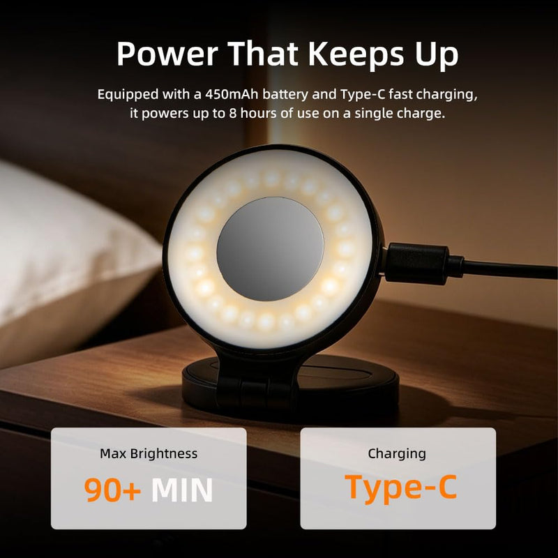 Magnetic Selfie Light, Cell Phone Light Compatible with Selfies,Computer, TikTok,Laptop, Webcam, Video Recording