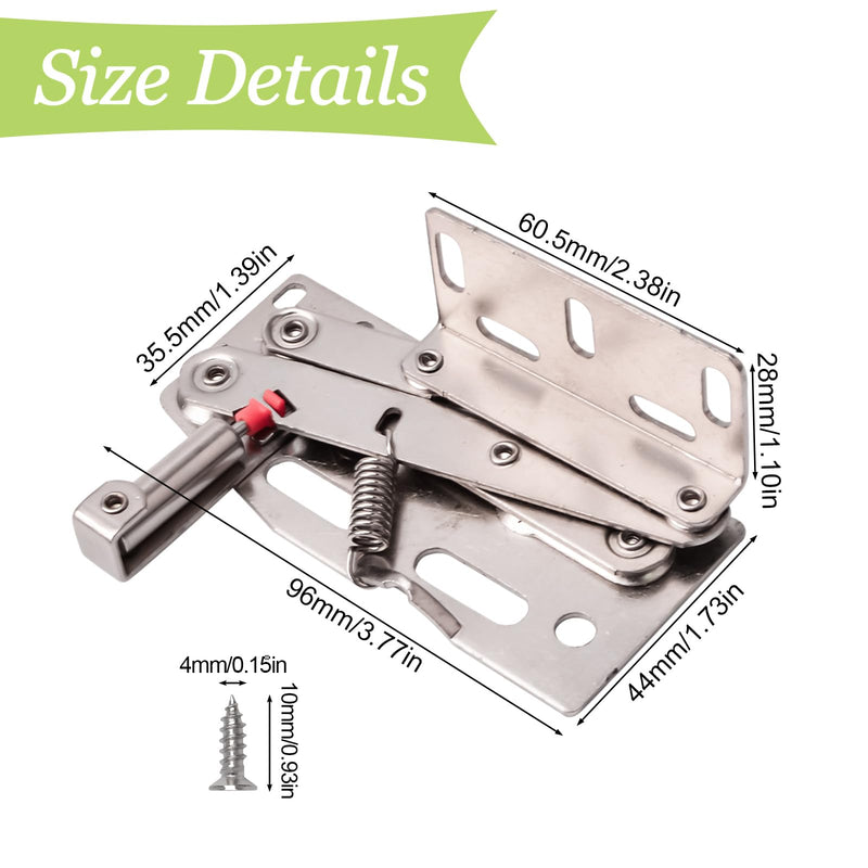 2 Pair 45 Degree Flip Down Tip-Out Tray Hinge Sink Scissor Hinges with Damping Design Standard Soft Close for Kitchen Sink 2 Pairs