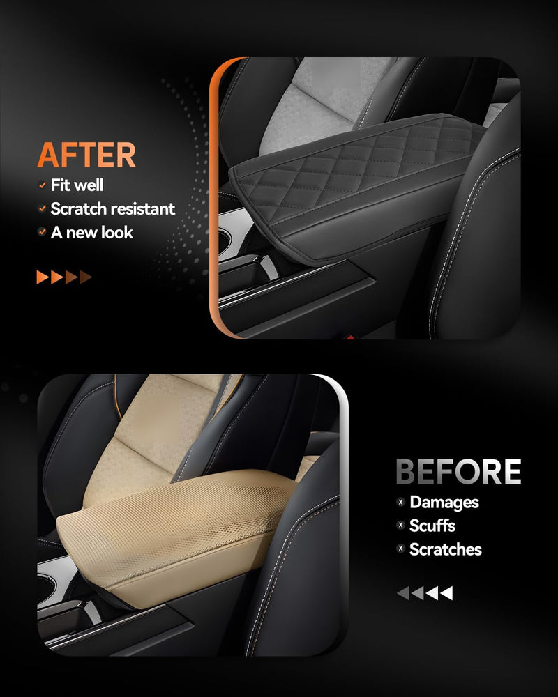 CDEFG for Chevrolet Equinox 2025 2026 Center Console Cover Armrest Box Cover for Chevy Equinox (LT, RS, Activ) Accessories Arm Rest Protector NOT for Equinox EV Equinox 2025+ Thin (NOT for Equinox EV)