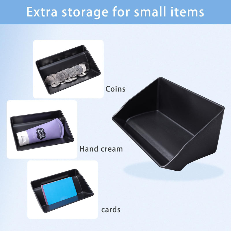 JKCOVER Driver's Air Vent Storage Tray Compatible with 2024 2025 Toyota Tacoma and 2025 Toyota 4Runner Accessories Driver's Side Extra Storage Organizer for Key Coin Card (Upgrade, No Need for Tape)