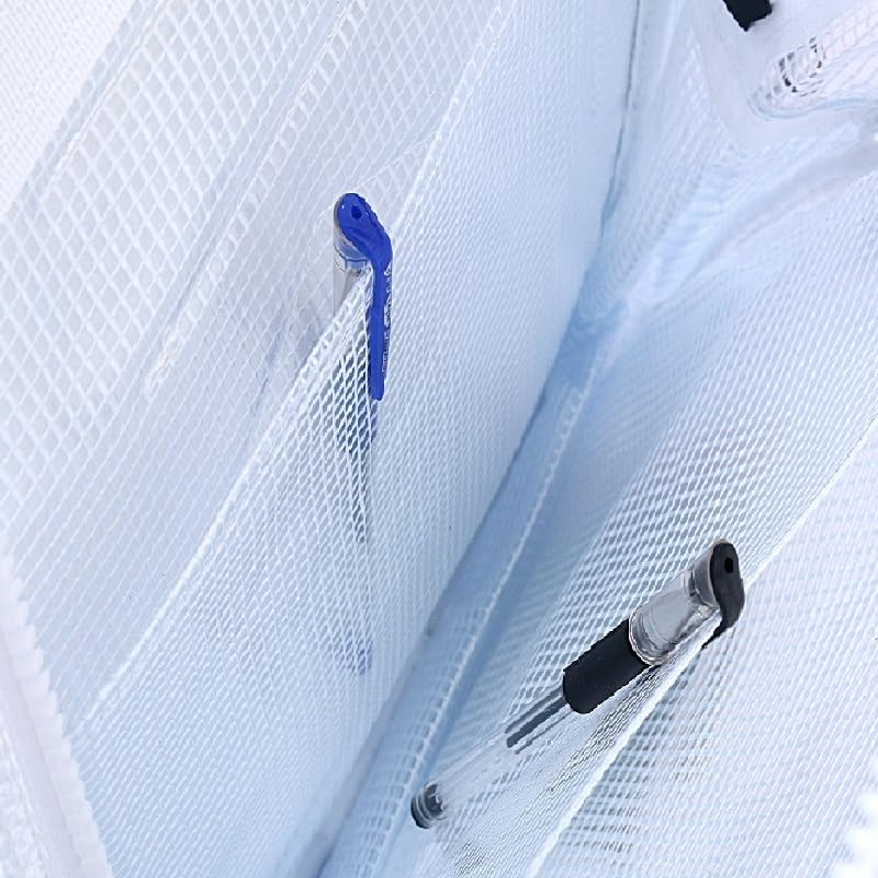 16.5 ”Anti-static clear pvc backpack,cleanroom engineer tool bag full cover pvc for put computer tool working in clean room, semiconductor industry One Piece White Large