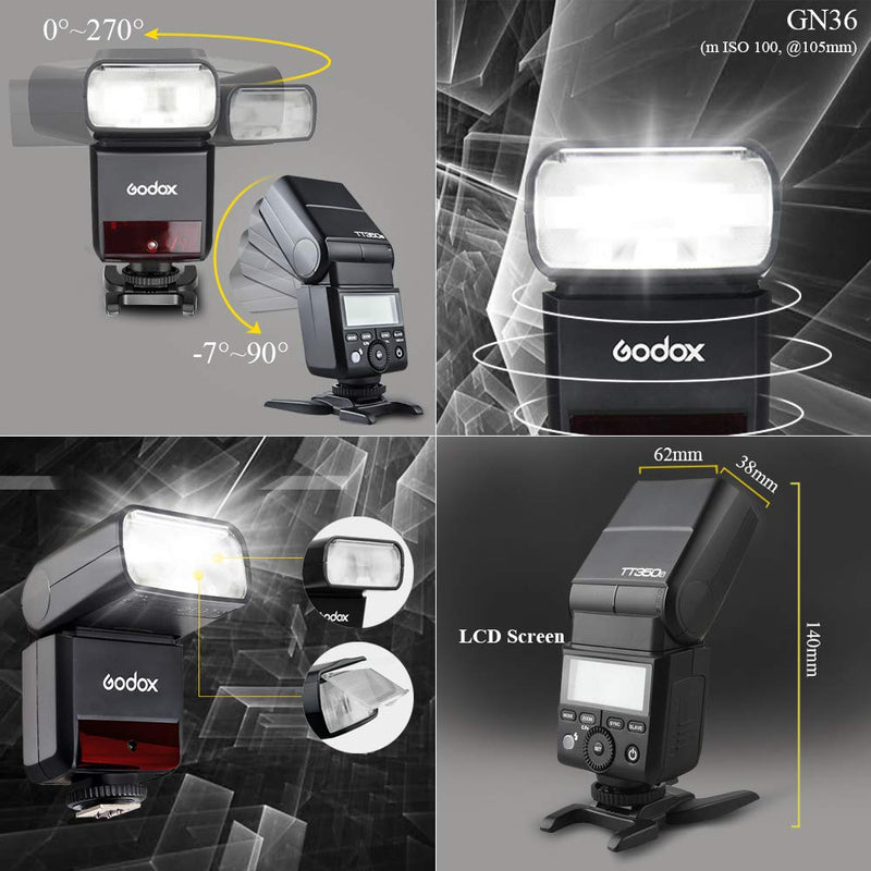 GODOX TT350O TTL Camera Flash GN36 1/8000s HSS Mini Flash Speedlight for Olympus Panasonic Cameras (TT350O)