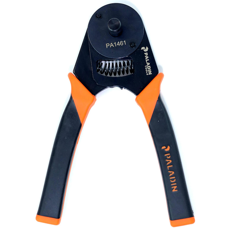Paladin Tools PA1461 Pro-Grip Crimper | Closed Barrel D-Sub Crimper | 12-20 AWG, 4 Way Indent | Professional Grade