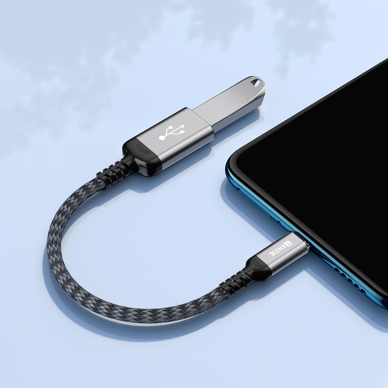 2-Pack USB 3.0 to USB C Male Adapter, Type-C Male to USB Female, USB C Male to USB A Female Compatible with iPhone 15 Pro/Max, MacBook Pro Air 2024, iPad Pro, Google Pixel, Samsung Galaxy