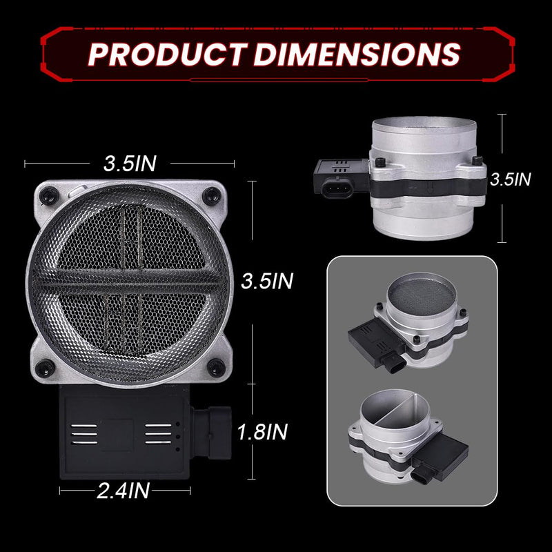 RLP Mass Air Flow Sensor Meter MAF Compatible with 1996-2002 Chevy GMC 1999-2000 Ca-dillac 1994-2004 Pontiac Replaces 19112572 19208522 25008207 AF10056 SK2452067