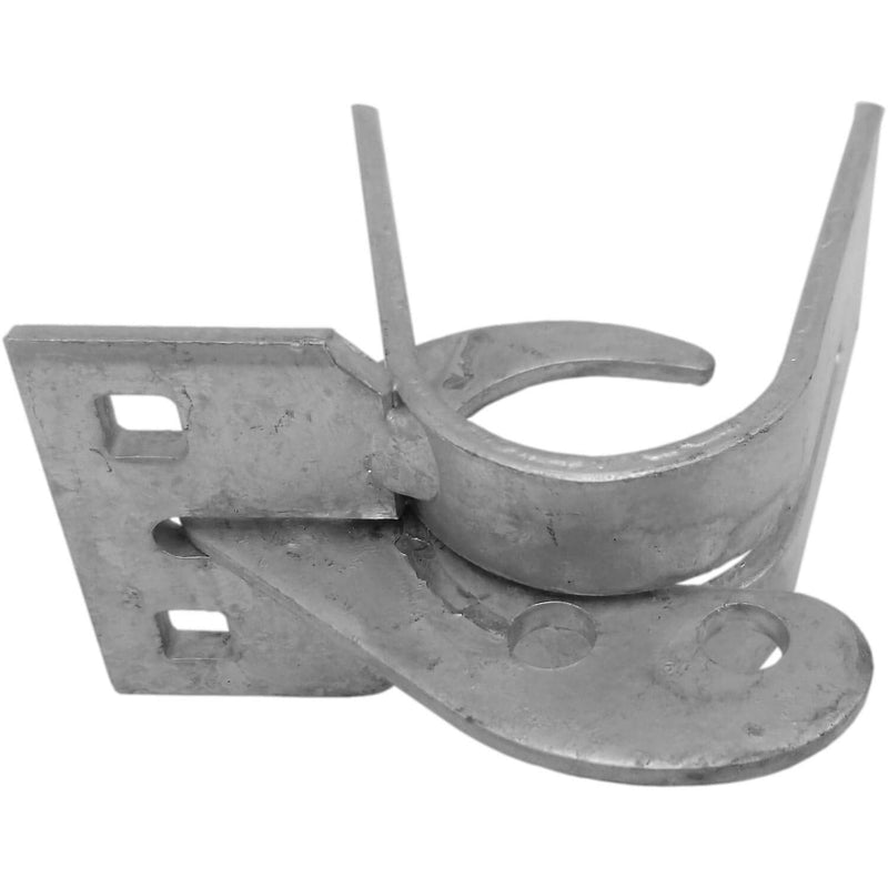 ROLLING OFFSET LATCH - LOCK N' LATCH: (for 1-5/8" to 1-7/8") Chain Link Fence Gate Offset Latch (Rolling, Sliding, or Cantilevered Gate Latch)