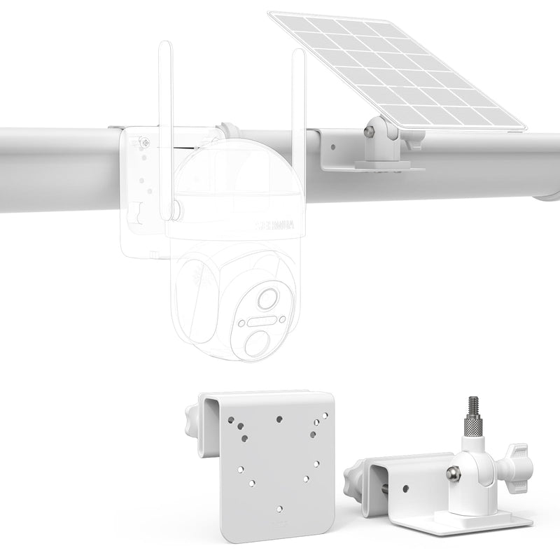 HOLACA Gutter Mount Bracket Kit Compatible with SEHMUA 2K Solar Security Cameras Wireless Outdoor (RBX-S40/S44/S45/SD22) and SEHMUA Solar Panel