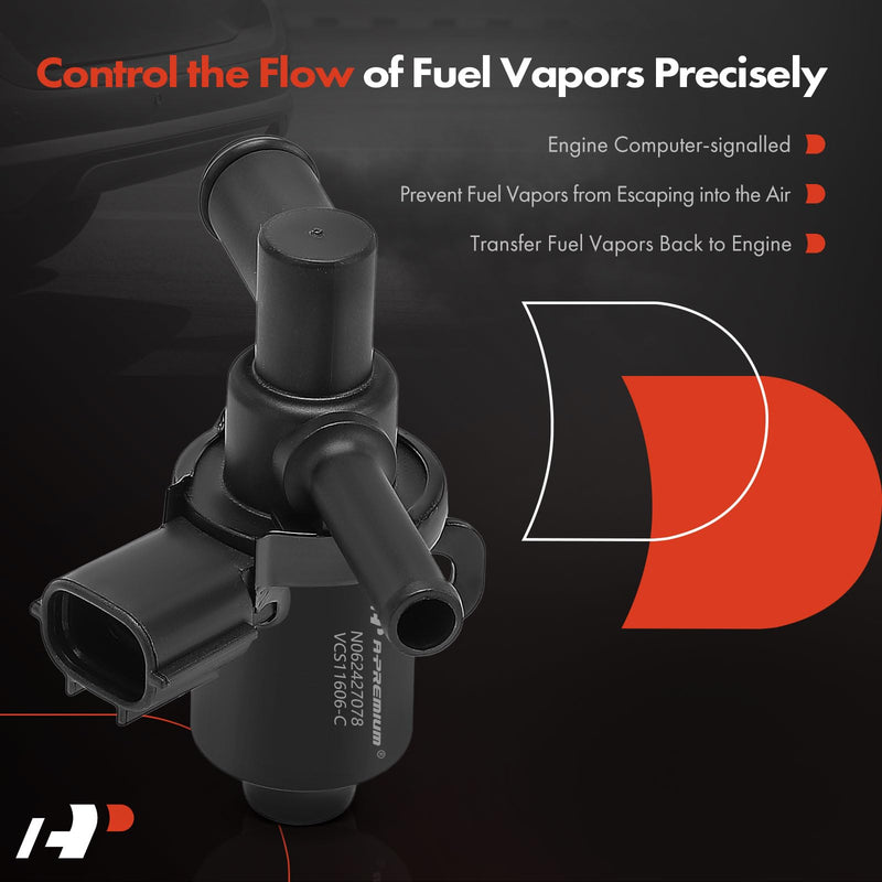 A-Premium Vacuum Switching Valve Compatible with Toyota Camry 2000-2004, Avalon 2000-2004 & Lexus ES300 2002-2006, 2.2L 2.4L 3.0L 3.3L, Mounted at Air Cleaner, Replace# 9091012199