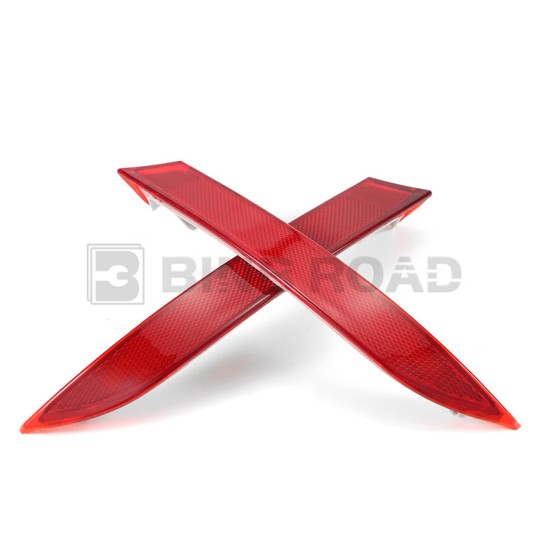2Pcs Rear Bumper Reflector 63147240997 + 63147240998 Left Right Red Trim Compatible with BMW X5 E70 2009-2013 Left+Right