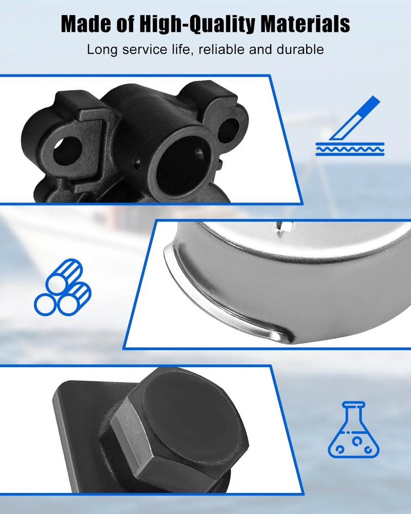 Water Pump Impeller Kit with Housing Fit for Yamaha 40 50 60 HP 2/4-Stroke Outboard Motors, Replace 63DW00780100 63DW00780300 63D443110000 183415 183434