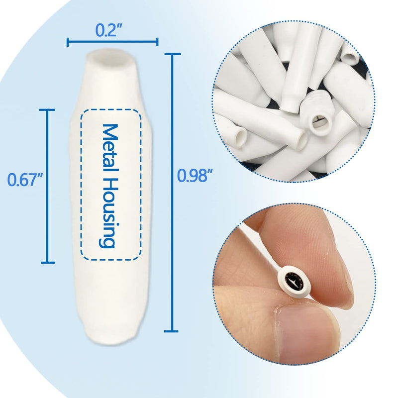 White Dry B Connector Wire Telephone Alarm Wire Crimp Beanies Splices for Low Voltage (1000Pcs) White