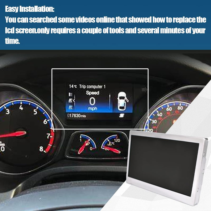 LCD Display Color Screen Fits for Ford 2014-2016 Escape 2013-2016 Focus 150 MPH Speedometer Instrument Replaces LQ042T5DZ11 LQ042T5DZ13A