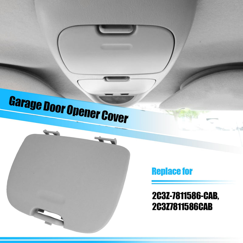 Jaronx Compatible with Ford Garage Door Opener Cover F250/F350/F450/F550 2002 2003 2004, Roof Console Overhead Console Storage Lid Compatible with F250 F350 F450 F550 Super Duty 2C3Z7811586CAB(Gray) Garage Door Cover