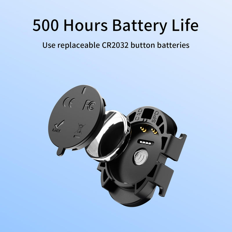 Cadence & Speed Sensor for Cycling, Wireless Bluetooth & ANT+ RPM Sensor for Road, Spin & Indoor Bikes, Compatible with Zwift 2 Outdoor Cad/Spe Sensors