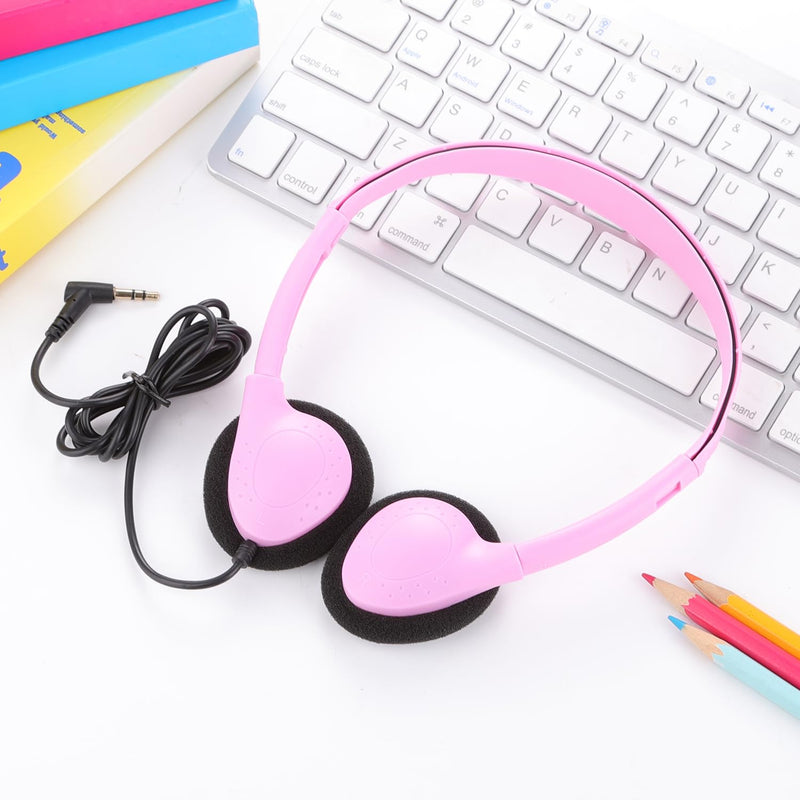 5 Pack Classroom Bulk Headphones for School Kids, Wholesale Class Set Wired Earphones for Students Children Toddler Teens Boys Girls and Adult (LS04, 5 Mixed)