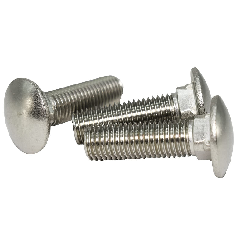5/16"-18 X 3(25pc) Stainless Carriage Bolt, 18-8 Stainless Steel Full Thread Coverage,Carriage Bolt,by SANTIE 5/16"-18 X 3"(25pc)