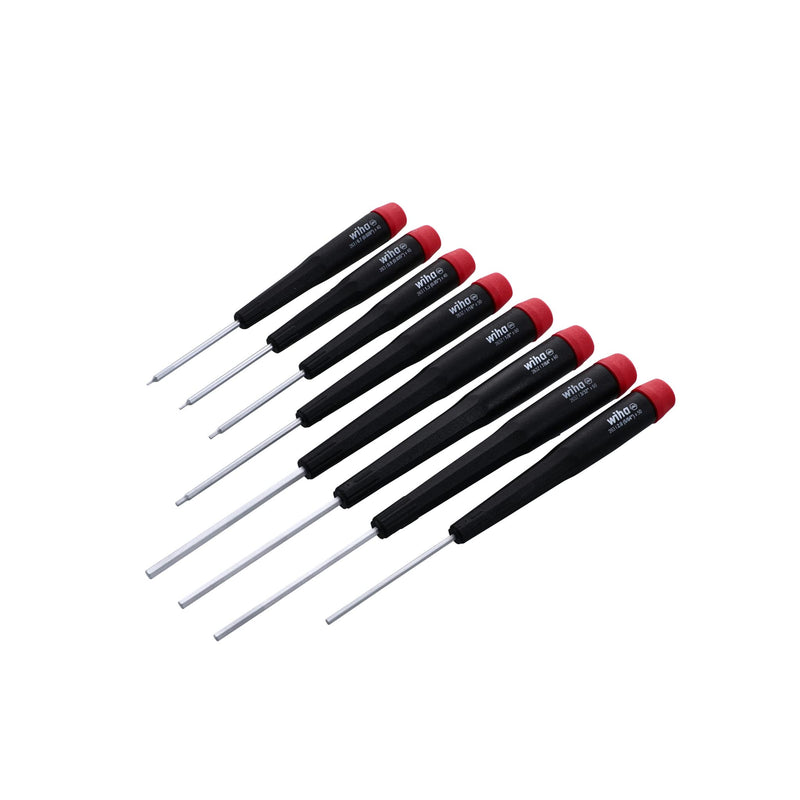 Wiha 26399 Hex Inch Screwdriver Set With Precision Handle, 8 Piece