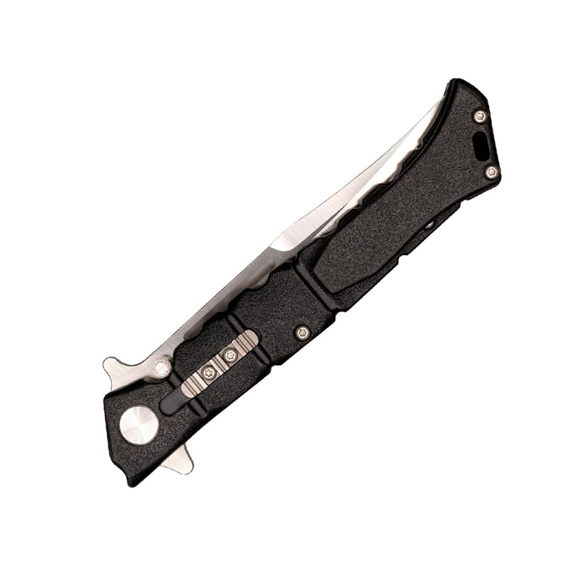 COLD STEEL Medium Luzon 4" 8Cr13MoV Razor-Sharp Clip Point Blade 5" GFN Handle Tactical EDC Folding Knife w/Leaf-Spring Lock Black Boxed