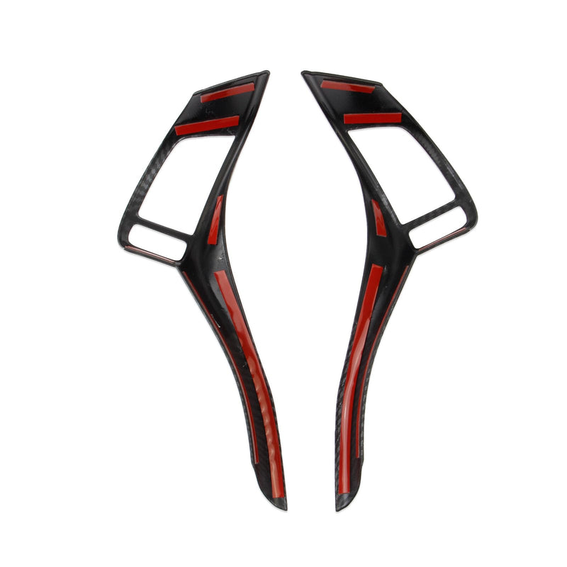Carbon Fiber Style Steering Wheel Cover Molding Trims for 2014-2016 Nissan Rogue,2013-2018 Altima