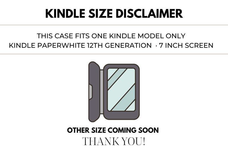 Wildflower Case for Kindle 12th Gen 7" 2024 Release, Boho Slim Case for E Reader 12th 2024 Gen Paperwhite Protective Cover, Bookish Girly Gift Ideas