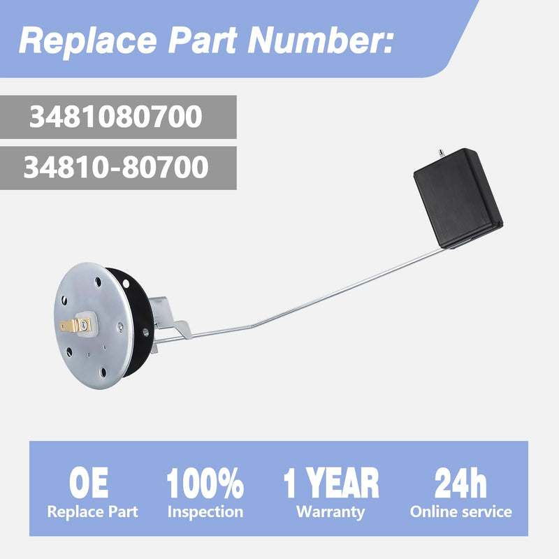 Fuel Tank Float Gauge Fits for 1986-1995 Suzuki Samurai Sending Unit Sender Fuel Level Sensor Replace 3481080700 34810-80700