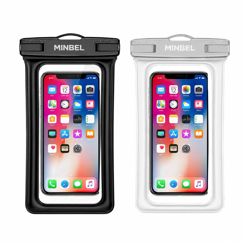 Floating IPX8 Waterproof Phone Case 2 Pack with Adjustable Lanyard