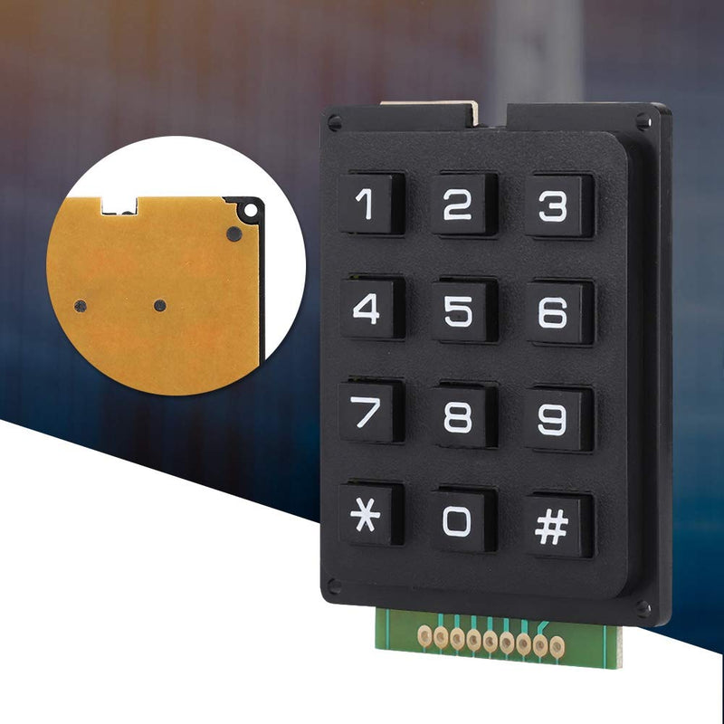 3x4 Keypad 12 Key Keyboard Module 4x3 Numeric Pad for with Star Hash Symbols for Microcontroller Projects