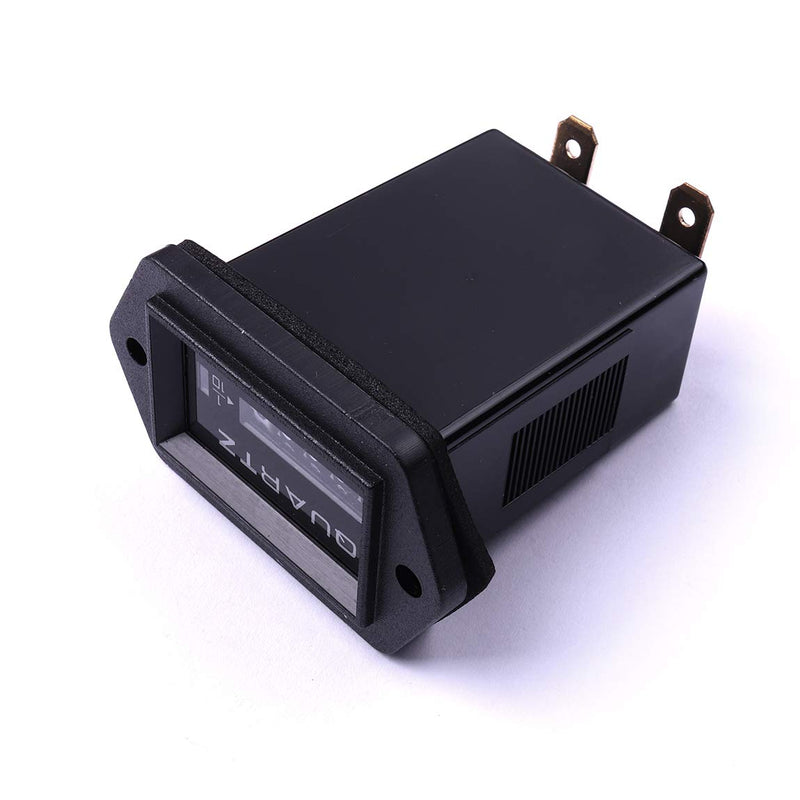  [AUSTRALIA] - ATOPLEE Mechanical Hour Meter 12v to 36v Truck Tractor Diesel Outboard Engine Hour Meter Rectangular