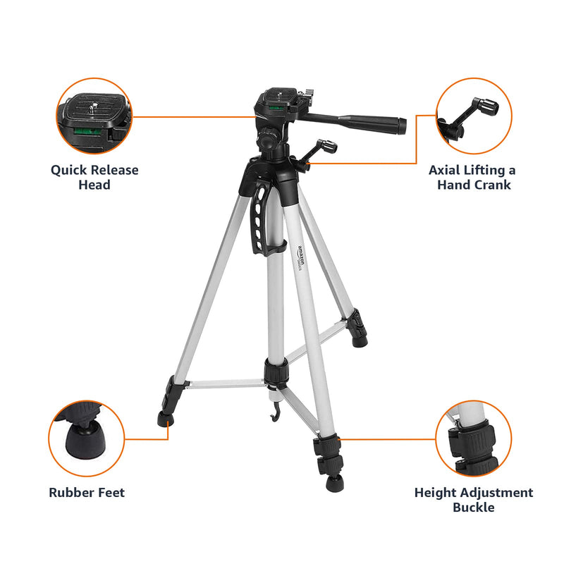 Amazon Basics 60-inch Lightweight DSLR Tripod with Bag, Black 60-in Tripod Only