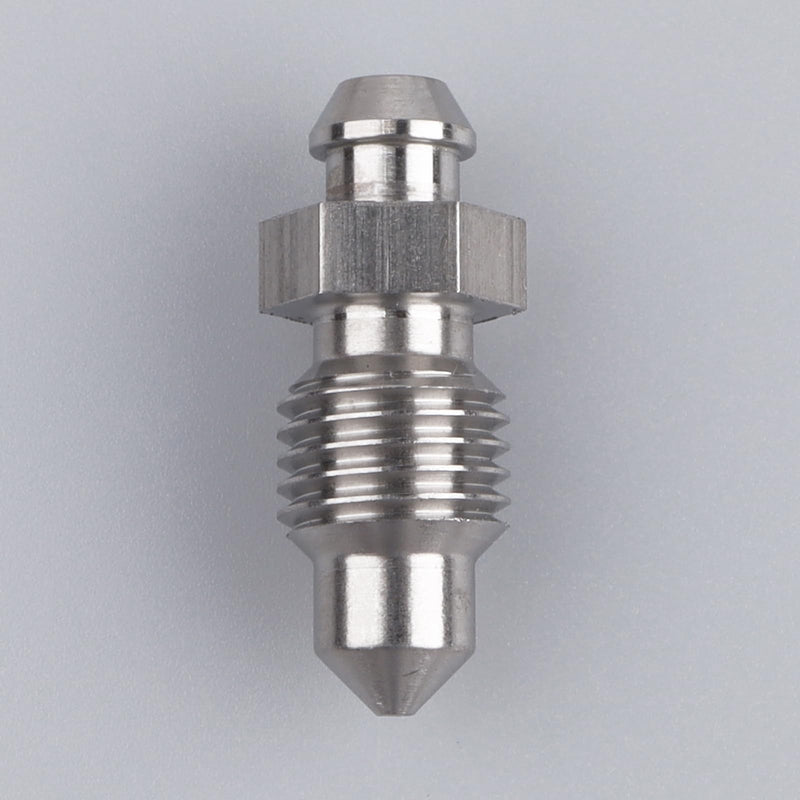 -4 AN Stainless Steel Bleeder Bleed Nipples Screw 7/16 x 20 Thread Brake Caliper Clutch Fitting 4AN