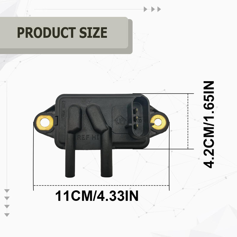 EGR Valve Pressure Feedback Sensor Compatible for 1994-2010 Ford Lincoln Mazda VP8, Mercury Lincoln Town Car Mazda Truck Replacement for F77Z-9J460-AB DPFE15