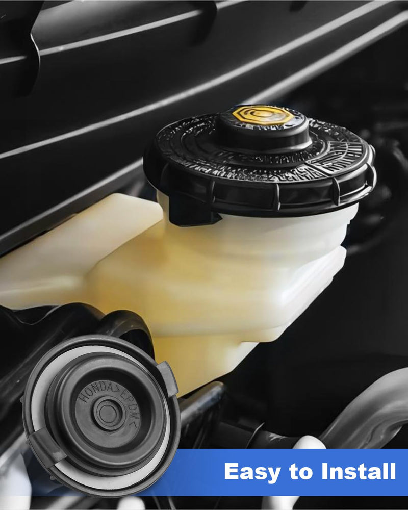 Brake Master Cylinder Tank Reservoir Cap Fits for Honda, Master Cylinder Cap Replace 46662-SLE-J01 46662-SDC-A02 46662-S8A-003