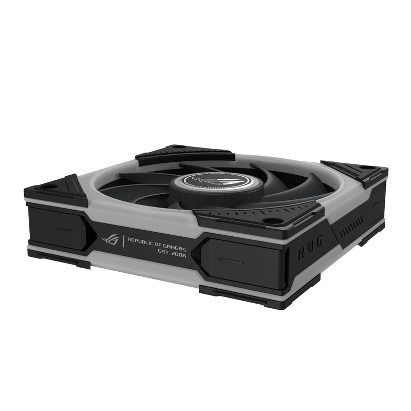 ASUS ROG Eurux GR120 ARGB PWM Fan Single Pack 120mm PWM Fan, 2600RPM, Patented Daisy-Chain Design, Custom Lighting