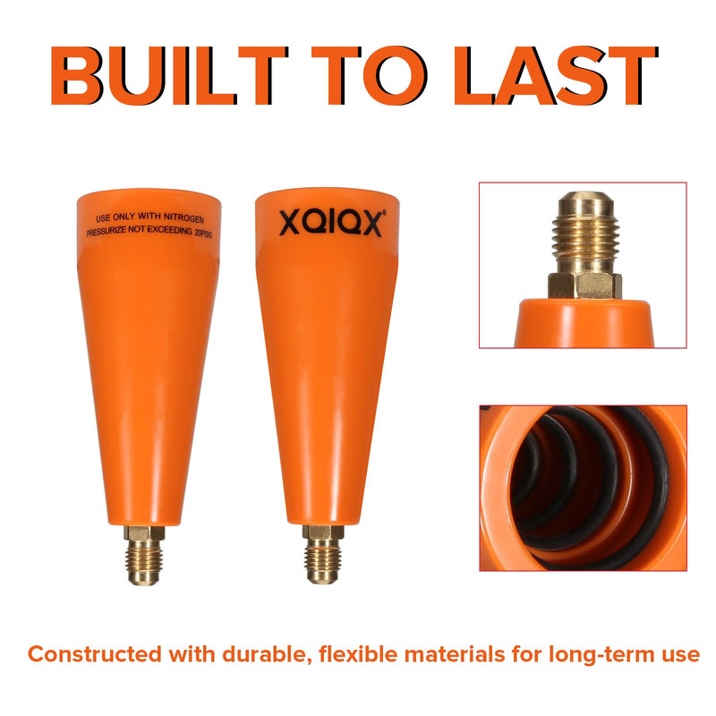TFXNPB Nitrogen Purge Boot, HVAC Nitrogen Purge Tool for Purging and Brazing Refrigeration Tube (3/8" to 1-1/8" OD ACR), HVAC Tools for Nitrogen Purge Regulator Brazing Adapter