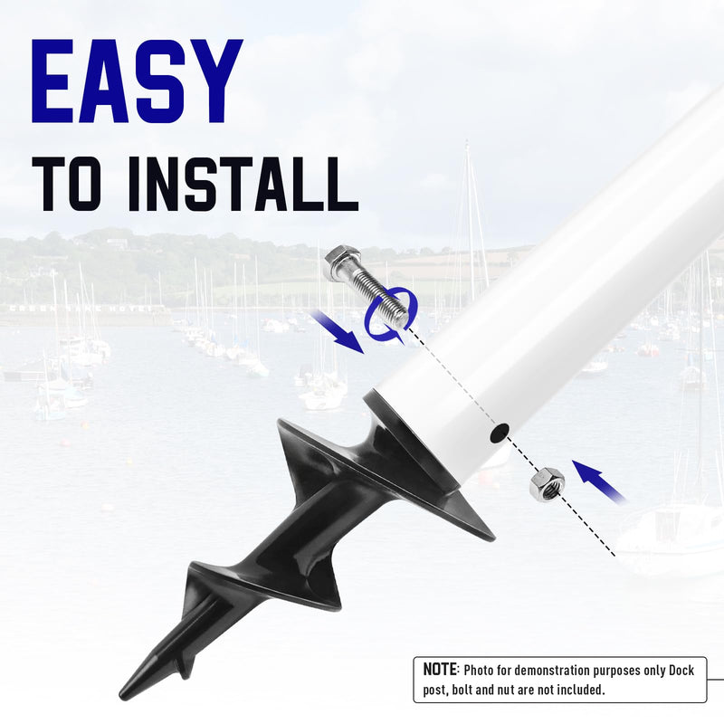 Dock Sand Auger for Making PVC Tubing Sandbar Anchor Securing Your Boat with Ease Fits 1.5'' Schedule 40 PVC with an ID of 1.57''