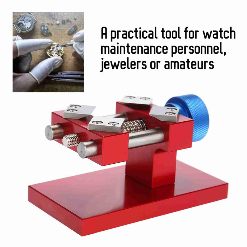 Watch Bezel Opener Removal Professional Watches Repair Tool Workbench Back Case Remover for Watchmaker Watch Repairing (Red)