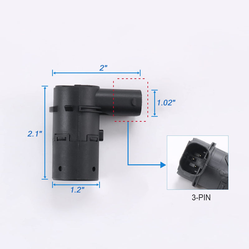 JDMSPEED New Set of 4 Pcs Bumper Backup Parking Sensor Replacement for 4F23-15K859-AA 4F2315K859AA