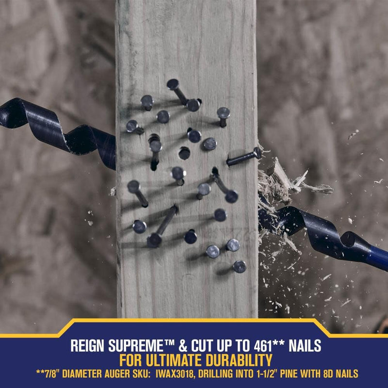 Irwin Tools IWAX3008 Auger Bit 3/4In X 18In Speedbor Supreme 3/4-In X 18-In