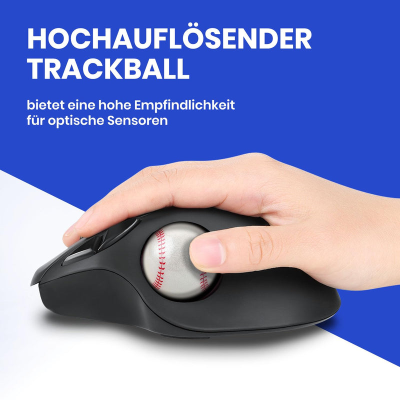 Perixx PERIPRO-303BSB 1.34 Inches Sports Trackball - Fun Novelty Baseball Design - Compatible for M570, M575, PERIMICE-517/520/717/720, and Other 1.34inches Trackball Mouse