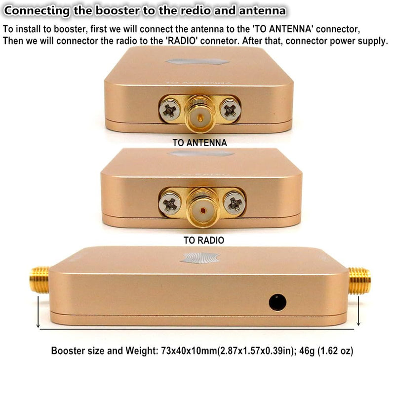 eSunRC SH-RC58G2W 5.8GHz 2000mW 33dBm WiFi Signal Booster UAV WiFi Amplifier Repeater Extender for Drone, IP Camera, Mini Size, Only 46g
