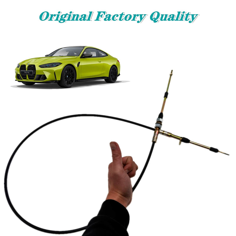 80605 Automatic Transmission Shifter Cable Eyelet End, Replacement for B&M Automotive Heavy Duty Performance Shifter Cable, 5ft Long Af72-1001 BMM-80605 0.25" Outer Diameter Black