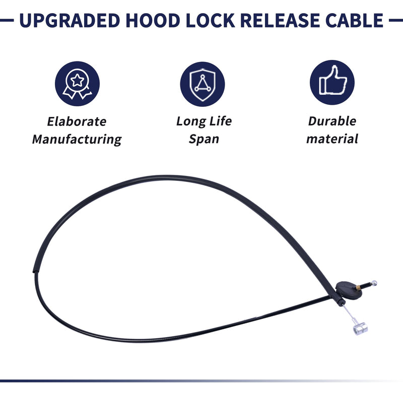 Hood Latch Release Cable 3CM823535 Compatible with Volkswagen Atlas 2020 2021 2022 2023