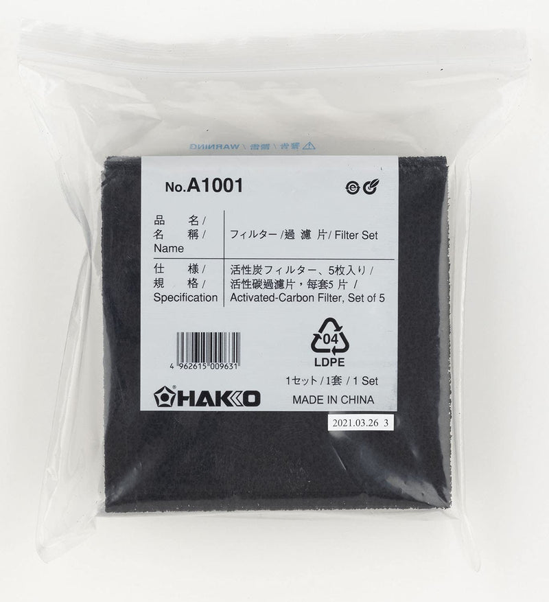 Hakko A1001 Filters for The FA400 / 493 (Set of 5)